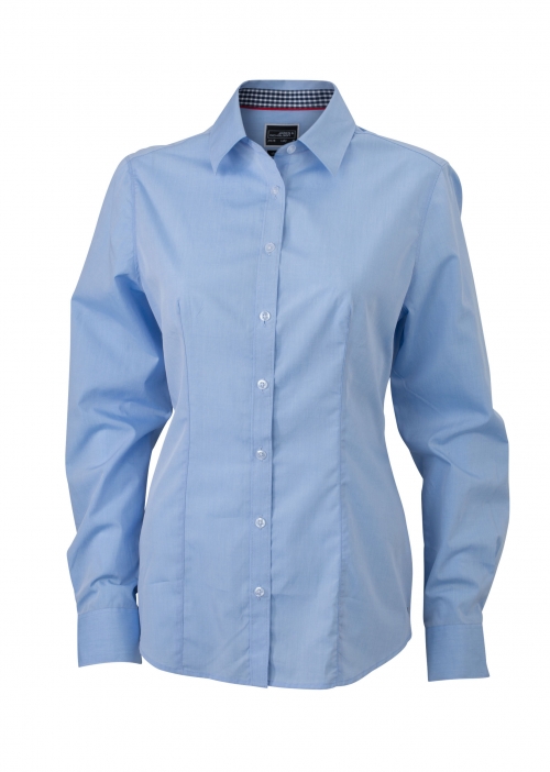 plain blouse licht blauw